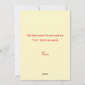 ヴィンテージエドワーディアンカップルフローラハートバレンタイン シーズンカード (裏面)