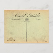 ヴィンテージエドワーディアンサンタクリスマスポストカード シーズンポストカード (裏面)