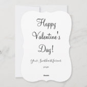 ヴィンテージエドワーディアンバレンタインの男の子の女の子の文字ホワイト シーズンカード (裏面)