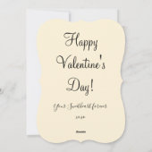 ヴィンテージエドワーディアンバレンタインの男の子レタークリーム シーズンカード (裏面)