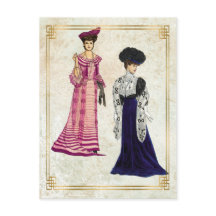 ヴィンテージエドワーディアンファッションモデルデイウェアドレス