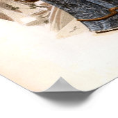 ヴィンテージエドワーディアンファッションレディ付バスケット ポスター (角)