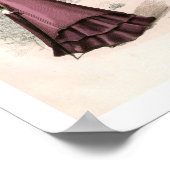 ヴィンテージエドワーディアンファッション3レディースインウッズ ポスター (角)