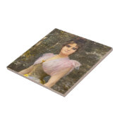 ヴィンテージエドワーディアンレディーインピンクポートレート タイル (側面)