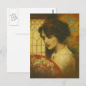 ヴィンテージエドワーディアンレディーポストカード ポストカード (正面/裏面)