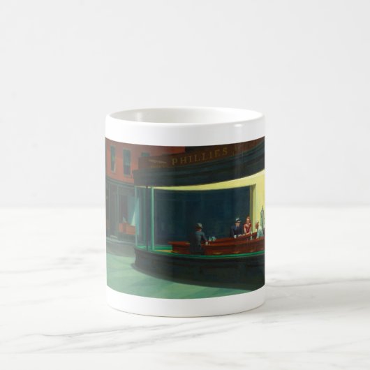 ヴィンテージエドワードホッパーナイトズクズディナール コーヒーマグカップ (中央)