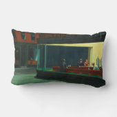 ヴィンテージエドワードホッパーナイトズクズディーナーポスター ランバークッション (裏面)