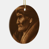 ヴィンテージエドワードSカーティスジェロニモ写真 セラミックオーナメント (右)