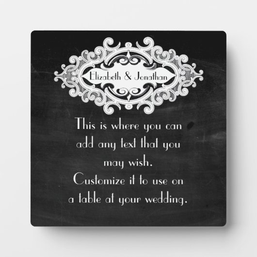 ヴィンテージエドワ結婚ルド フォトプラーク (正面)