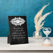 ヴィンテージエドワ結婚ルド フォトプラーク (側面)