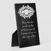 ヴィンテージエドワ結婚ルド フォトプラーク (側面)