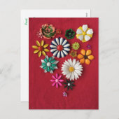 ヴィンテージエナメルピンハート葉書2021 シーズンポストカード (正面/裏面)