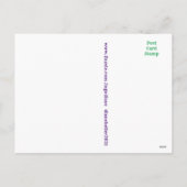 ヴィンテージエナメル質のピンハート葉書 シーズンポストカード (裏面)