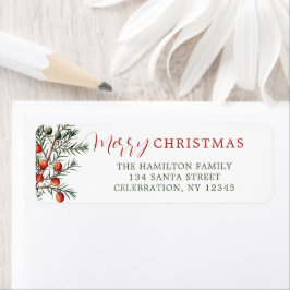 ヴィンテージエバーグリーンブランチレッドベリー ラベル