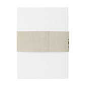 ヴィンテージエバーグリーン結婚式招待状帯 招待状ベリーバンド (裏面例)