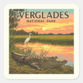 ヴィンテージエバーグレーズ国立公園 スクエアシール (正面)