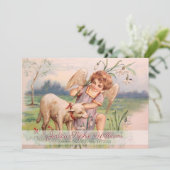 ヴィンテージエビクトリアンンジェルラムメドー追悼死 案内状 (スタンド正面)