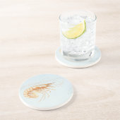 ヴィンテージエビ、海洋生物海動物解剖学 コースター (側面)