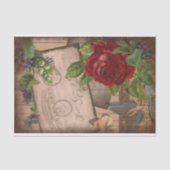 ヴィンテージエフェメラコラージュシャビーシックデコパージュティス 薄葉紙 (正面)