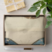 ヴィンテージエフェメラスクリプトブルーバタフライデクページ 薄葉紙 (ギフト)