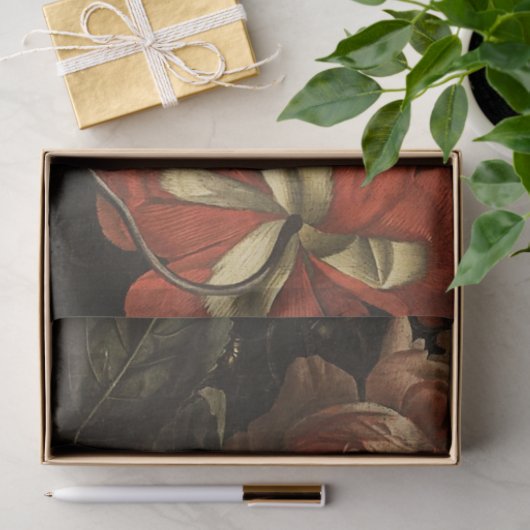 ヴィンテージエフェメラデクページアンティークフローラ 薄葉紙 (ギフト)