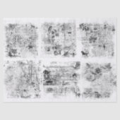 ヴィンテージエフェメラ組織またはデコページ紙 薄葉紙 (正面)