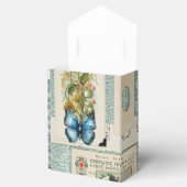 ヴィンテージエフェメラ花デザイン フェイバーボックス (オープン)