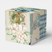 ヴィンテージエフェメラ花デザイン フェイバーボックス (裏面サイド)