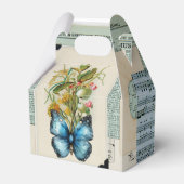 ヴィンテージエフェメラ花デザイン フェイバーボックス (裏面サイド)