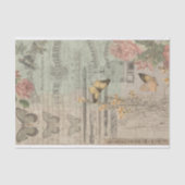 ヴィンテージエフェメラ&バタフライシャビーシックデコップページ 薄葉紙 (正面)