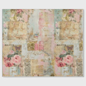 ヴィンテージエフェメラ:バラの夢 ラッピングペーパー (フラット)