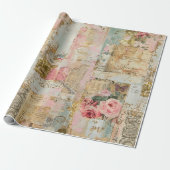 ヴィンテージエフェメラ:バラの夢 ラッピングペーパー (アンロールド)