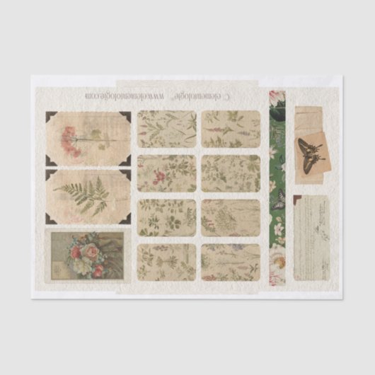 ヴィンテージエフェメラNo.2ティッシュペーパー 薄葉紙 (正面)