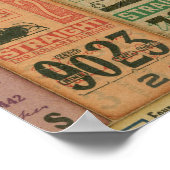 ヴィンテージエフェラチケットデカップポスター紙 ポスター (角)