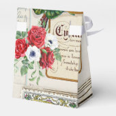 ヴィンテージエフェラデザインと花と蝶 フェイバーボックス (裏面サイド)