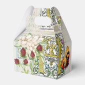 ヴィンテージエフェラデザインと花と蝶 フェイバーボックス (正面サイド)