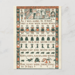 ヴィンテージエフェラ子供部屋流紋葉書 ポストカード