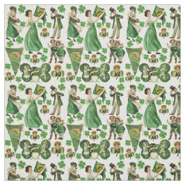 ヴィンテージエフェラSaint patricks dayコラージュアート ファブリック