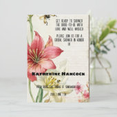 ヴィンテージエフエマアマリリスブライダルシャワー 招待状 (スタンド正面)