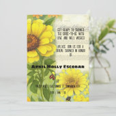 ヴィンテージエフエマイエロージニアスブライダルシャワー 招待状 (スタンド正面)