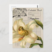 ヴィンテージエフエマコラージイースターポストカード ポストカード (正面/裏面)