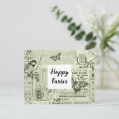 ヴィンテージエフエマコラージイースターポストカード ポストカード (スタンド正面)