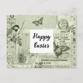 ヴィンテージエフエマコラージイースターポストカード ポストカード (正面)