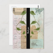 ヴィンテージエフエマコラージュありがとう ポストカード (正面/裏面)