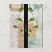 ヴィンテージエフエマコラージュありがとう ポストカード (正面)