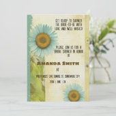 ヴィンテージエフエマサンフラワーブライダルシャワー 招待状 (スタンド正面)