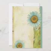 ヴィンテージエフエマサンフラワーブライダルシャワー 招待状 (裏面)