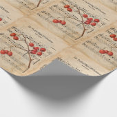 ヴィンテージエフエマザクリスマスキャロルの12日 ラッピングペーパー (角)