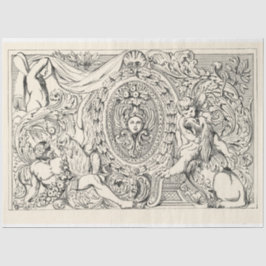 ヴィンテージエフエマデクページアンティークイラストレーション 薄葉紙