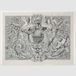 ヴィンテージエフエマデクページアンティークイラストレーション 薄葉紙